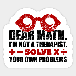 Dear-math Sticker